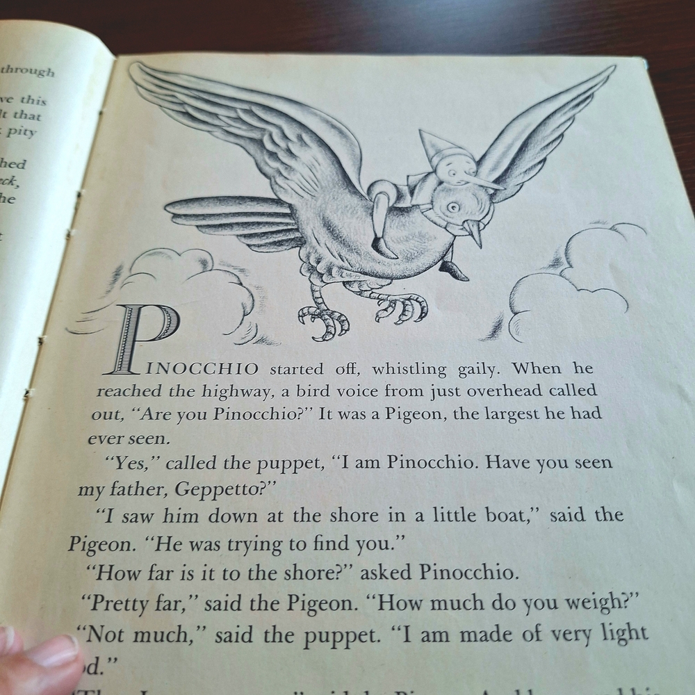 Pinocchio Illustrated Antique 1946 Book by Lois Lenski - Picture 10 of 13